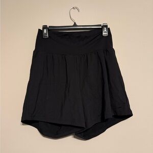 HALARA Black Active Shorts with Built-In Shorts